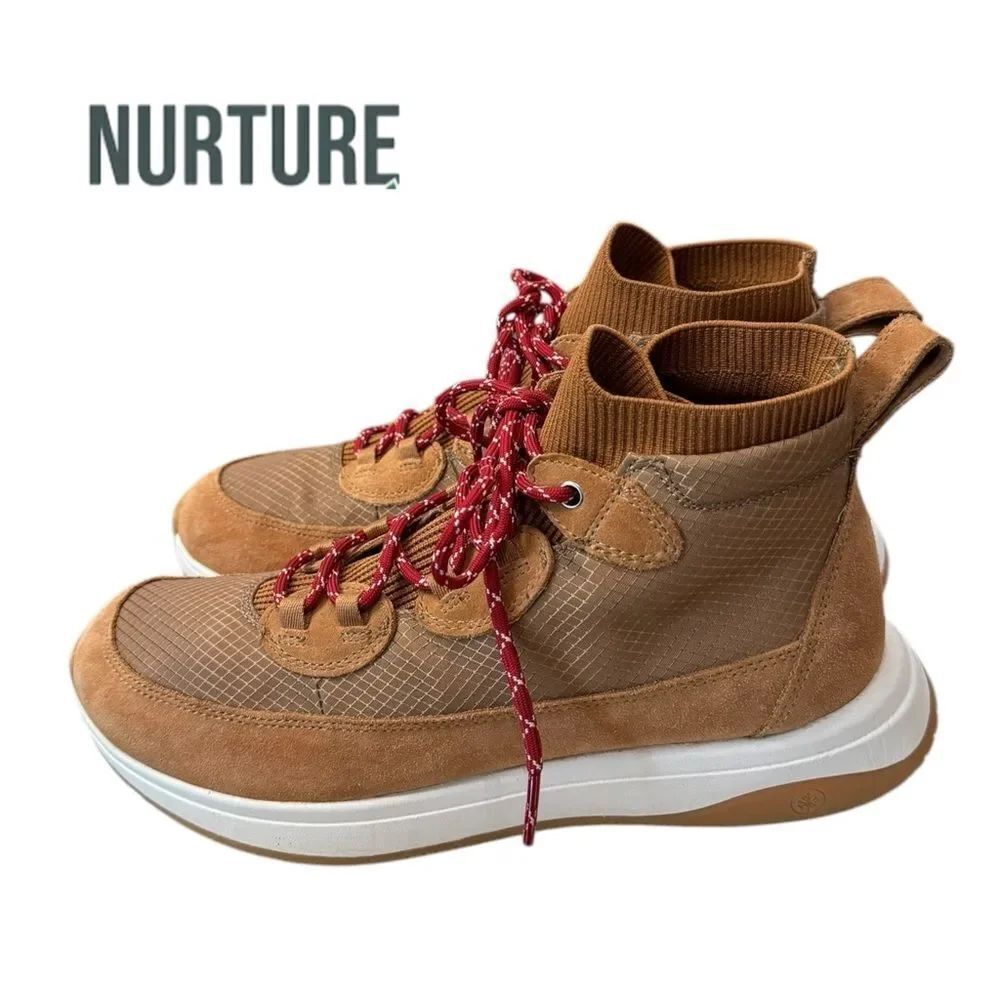 Nurture Response Elias Nylon Suede High Top Sneakers 9.5